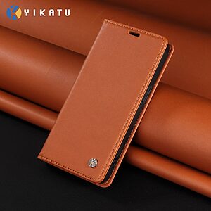 Θήκη Xiaomi 17 Pro 5G - YIKATU - Flip Πορτοφόλι από Συνθετικό Δέρμα (PU) με TPU - Καφέ - Wallet/Stand - Εικόνα 2