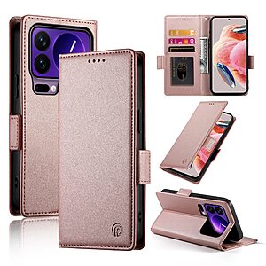 Θήκη Xiaomi 17 Pro 5G - OEM - Flip Πορτοφόλι από Συνθετικό Δέρμα (PU) με TPU - ροζ χρυσό - Wallet/Stand - Εικόνα 2