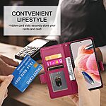 Θήκη Xiaomi 17 Pro 5G - OEM - Flip Πορτοφόλι από Συνθετικό Δέρμα (PU) με TPU - Κόκκινο - Wallet/Stand - Εικόνα 8