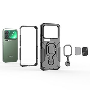 Θήκη Xiaomi 17 Pro 5G - OEM - Σκληρή Θήκη PC+TPU - Μαύρο - Stand/Λουράκι - Εικόνα 2