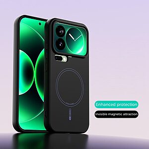 Θήκη Xiaomi 17 Pro 5G - ABEEL - Πλάτη Σιλικόνης - Μαύρο - MagSafe - Εικόνα 2