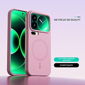 Θήκη Xiaomi 17 Pro 5G - ABEEL - Πλάτη Σιλικόνης - Ροζ - MagSafe - Εικόνα 2