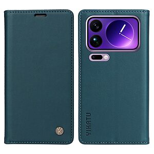 Θήκη Xiaomi 17 Pro Max 5G - YIKATU - Flip Πορτοφόλι από Συνθετικό Δέρμα (PU) με TPU - Πράσινο - Wallet/Stand