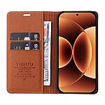 Θήκη Xiaomi 17 Pro Max 5G - YIKATU - Flip Πορτοφόλι από Συνθετικό Δέρμα (PU) με TPU - Καφέ - Wallet/Stand - Εικόνα 3