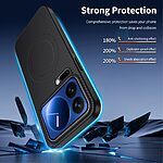 Θήκη Xiaomi 17 Pro Max 5G - WANLONFENG TQ Series - Σκληρή Θήκη PC+TPU - Μαύρο - MagSafe - Εικόνα 2