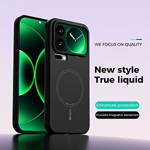 Θήκη Xiaomi 17 Pro Max 5G - ABEEL - Πλάτη Σιλικόνης - Μαύρο - MagSafe - Εικόνα 2