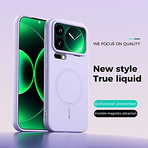 Θήκη Xiaomi 17 Pro Max 5G - ABEEL - Πλάτη Σιλικόνης - Μωβ - MagSafe - Εικόνα 2