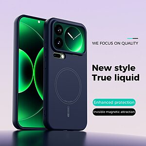 Θήκη Xiaomi 17 Pro Max 5G - ABEEL - Πλάτη Σιλικόνης - μπλε σκούρο - MagSafe - Εικόνα 2