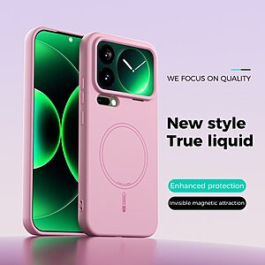 Θήκη Xiaomi 17 Pro Max 5G - ABEEL - Πλάτη Σιλικόνης - Ροζ - MagSafe - Εικόνα 2