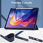 Θήκη Xiaomi Redmi Pad 2 - OEM - Flip Θήκη από Συνθετικό Δέρμα (PU) με PC - Μπλε - Auto Wake & Sleep/Stand - Εικόνα 4