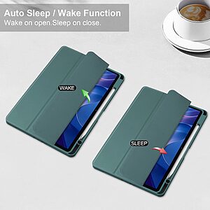 Θήκη Xiaomi Redmi Pad 2 - OEM - Flip Θήκη από Συνθετικό Δέρμα (PU) με TPU - Πράσινο - Auto Wake & Sleep/Stand - Εικόνα 2