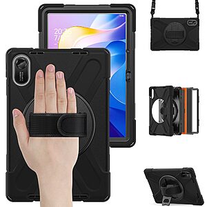 Θήκη Xiaomi Redmi Pad 2 - OEM - Σκληρή Θήκη PC+TPU - Μαύρο - Stand/Λουράκι - Εικόνα 2
