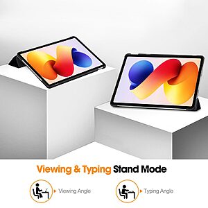 Θήκη Xiaomi Redmi Pad 2 Pro - OEM - Flip Θήκη από Συνθετικό Δέρμα (PU) με PC - Don't Touch Me - Stand - Εικόνα 2