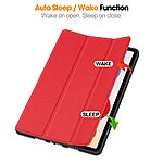Θήκη Xiaomi Redmi Pad 2 Pro - OEM - Flip Θήκη από Συνθετικό Δέρμα (PU) με TPU - Κόκκινο - Stand - Εικόνα 8