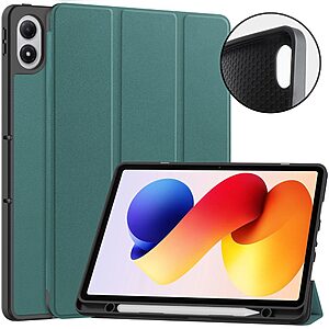 Θήκη Xiaomi Redmi Pad 2 Pro - OEM - Flip Θήκη από Συνθετικό Δέρμα (PU) με TPU - Λαδί - Stand - Εικόνα 2