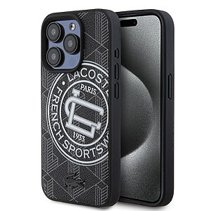 Lacoste Magsafe PVC Mono Sportswear Hard Case Θήκη προστασίας από σκληρό πλαστικό για iPhone 15 Pro (Sinople/Black)