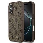 Κλασικό καφέ σχέδιο με το εμβληματικό 4G logo της Guess - Συνδυασμός δερματίνης και TPU για στυλ και προστασία που ξεχωρίζει