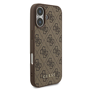 Θήκη Guess classic 4G logo TPU και επικάλυψη δερματίνης για iPhone 17 καφέ - Εικόνα 2