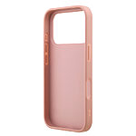 Θήκη Guess με χρυσό 4G metal logo TPU και επικάλυψη glitter και υπογραφή Guess για iPhone 17 Pro ροζ - Εικόνα 3