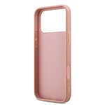 Θήκη Guess με χρυσό 4G metal logo TPU και επικάλυψη glitter και υπογραφή Guess για iPhone 17 Pro Max ροζ - Εικόνα 3