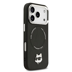 Θήκη Karl Lagerfeld Magsafe Choupette Pin logo για iPhone 17 Pro Max μαύρο - Εικόνα 2