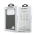 Θήκη Karl Lagerfeld Magsafe με ανάγλυφο σχέδιο και logo επιγραφή Karl Lagerfeld για iPhone 17 Pro μαύρο - Εικόνα 4