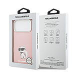 Θήκη Karl Lagerfeld Magsafe με IML Aquarelle Choupette logo & επιγραφή Karl Lagerfeld για iPhone 17 Pro Max ροζ - Εικόνα 4