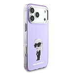 Θήκη Karl Lagerfeld Magsafe με IML Aquarelle Karl & Chouppette logo για iPhone 17 Pro Max μωβ - Εικόνα 2