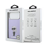 Θήκη Karl Lagerfeld Magsafe με IML Aquarelle Karl & Chouppette logo για iPhone 17 Pro Max μωβ - Εικόνα 4