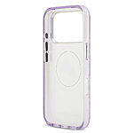 Θήκη Karl Lagerfeld Magsafe με IML Aquarelle Karl & Chouppette pins και glitte για iPhone 17 Pro Max μωβ - Εικόνα 3