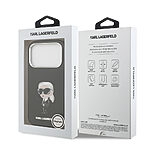 Θήκη Karl Lagerfeld Magsafe με IML Aquarelle Karl Lagerfeld επιγραφη & logo για iPhone 17 Pro μαύρο - Εικόνα 4