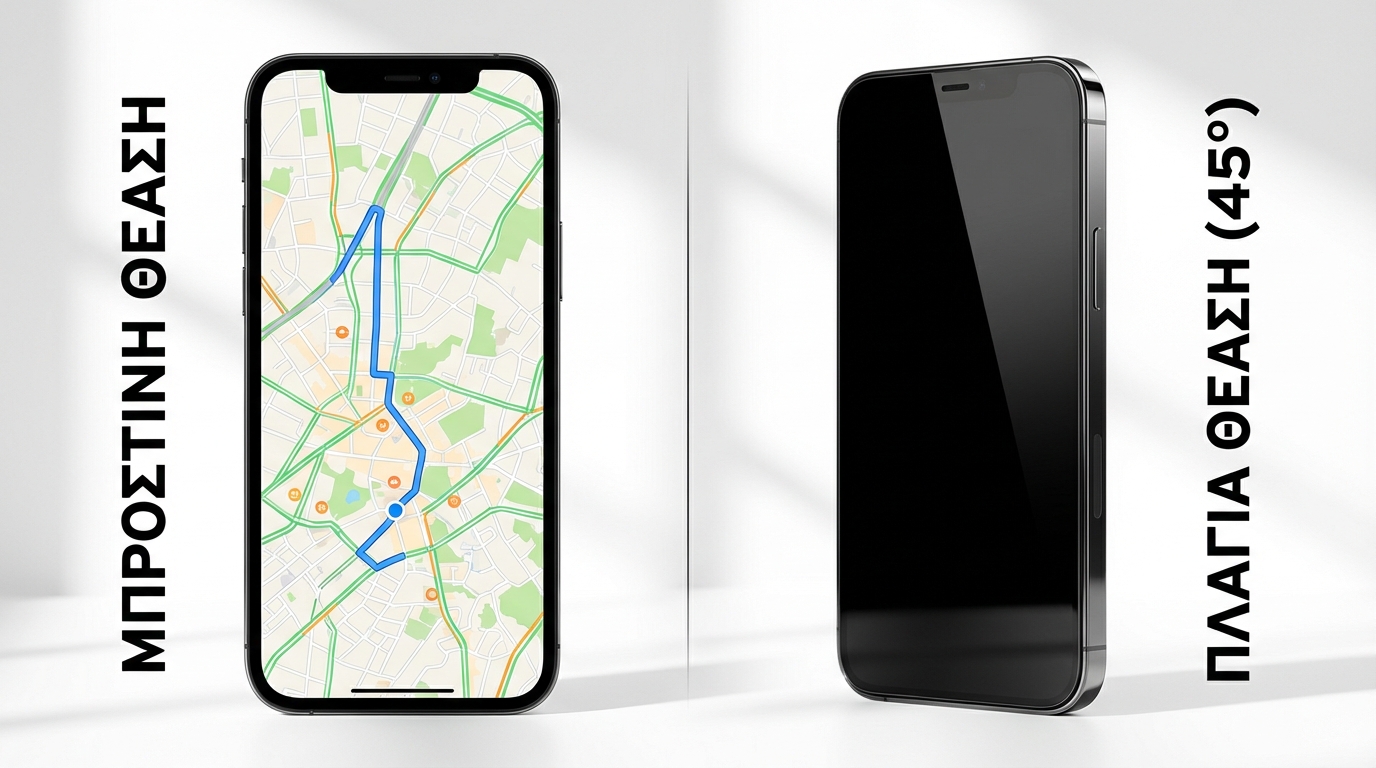 Privacy glass προστατευτικό οθόνης - μπροστινή θέαση καθαρή, πλάγια θέαση σκοτεινή