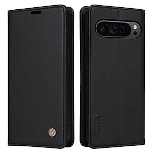 Θήκη Google Pixel 10 Pro XL 5G / 9 Pro XL 5G - YIKATU YK-001 - Flip Πορτοφόλι από Συνθετικό Δέρμα (PU) με TPU - Μαύρο - Wallet/Stand