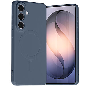 Κομψή θήκη σε navy μπλε με ματ φινίρισμα και ενσωματωμένο δαχτυλίδι MagSafe - Απαλή υφή που δεν γλιστράει και προσφέρει σίγουρο κράτημα για την καθημερινότητα