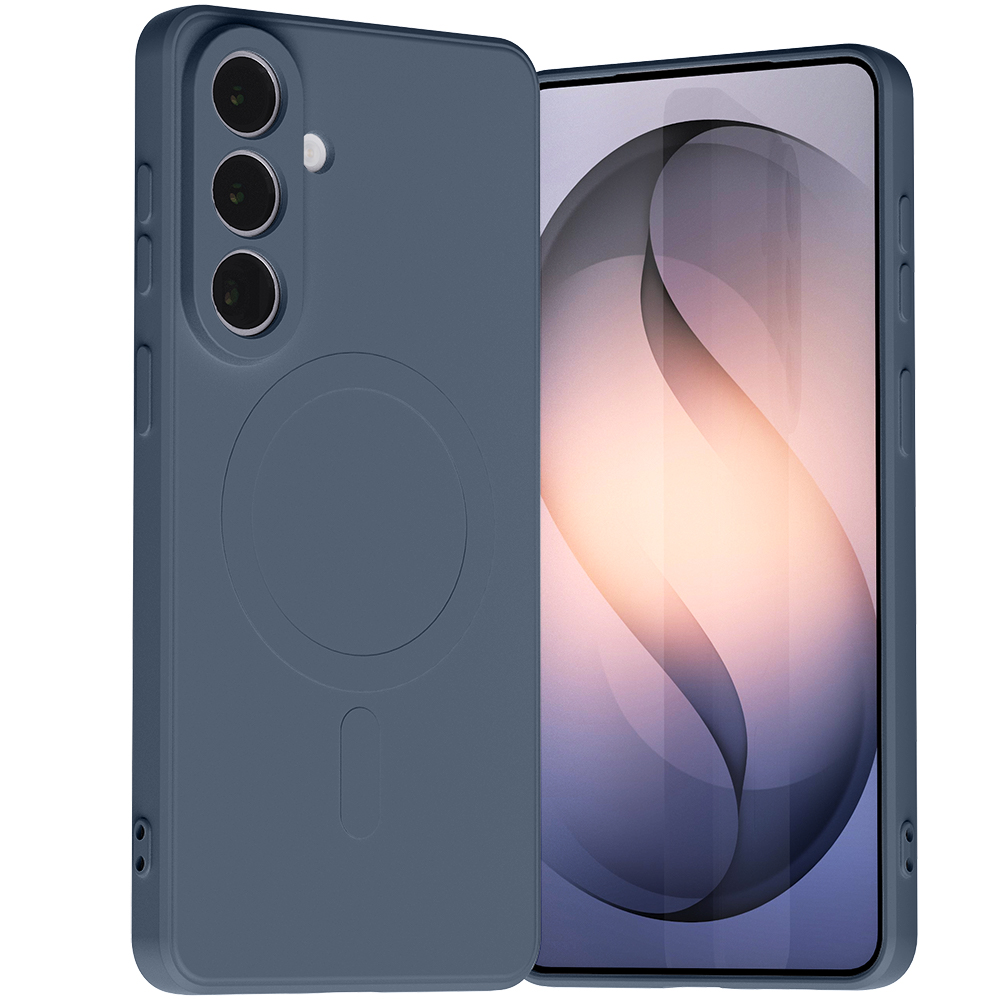 Θήκη Mercury Goospery® Semi Silicon MagSafe για Samsung Galaxy S26 Plus 5G μπλε Κομψή θήκη σε navy μπλε με ματ φινίρισμα και ενσωματωμένο δαχτυλίδι MagSafe - Απαλή υφή που δεν γλιστράει και προσφέρει σίγουρο κράτημα για την καθημερινότητα