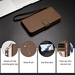 Θήκη Motorola Edge (2025) 5G / 60 5G / 60 Fusion 5G - OEM - Flip Πορτοφόλι από Συνθετικό Δέρμα (PU) με TPU - Καφέ - Wallet/Stand/Λουράκι - Εικόνα 10