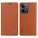 Θήκη Motorola Edge (2025) 5G / 60 Fusion 5G - YIKATU - Flip Πορτοφόλι από Συνθετικό Δέρμα (PU) με TPU - Καφέ - Wallet/Stand