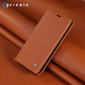 Θήκη Motorola Edge (2025) 5G / 60 Fusion 5G - YIKATU - Flip Πορτοφόλι από Συνθετικό Δέρμα (PU) με TPU - Καφέ - Wallet/Stand - Εικόνα 2