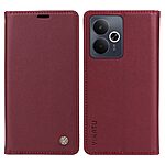 Θήκη Motorola Edge (2025) 5G / 60 Fusion 5G - YIKATU - Flip Πορτοφόλι από Συνθετικό Δέρμα (PU) με TPU - Κόκκινο - Wallet/Stand