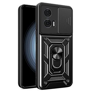 Θήκη Motorola Edge 50 Fusion 5G - OEM - Σκληρή Πλάτη PC+TPU - Μαύρο - Stand