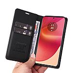 Θήκη Motorola Edge 50 Fusion 5G - YIKATU YK-001 - Flip Πορτοφόλι από Συνθετικό Δέρμα (PU) με TPU - Μαύρο - Wallet/Stand - Εικόνα 6