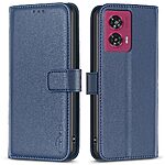 Θήκη Motorola Edge 50 Fusion 5G - BINFEN COLOR BF17 - Flip Πορτοφόλι από Συνθετικό Δέρμα (PU) με TPU - Μπλε - Wallet/Stand