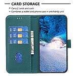 Θήκη Motorola Edge 50 Fusion 5G - BINFEN COLOR BF17 - Flip Πορτοφόλι από Συνθετικό Δέρμα (PU) με TPU - Πράσινο - Wallet/Stand - Εικόνα 3