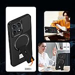 Θήκη Motorola Edge 60 5G / Fusion 5G - OEM - Σκληρή Πλάτη PC+TPU - Μαύρο - Stand - Εικόνα 2