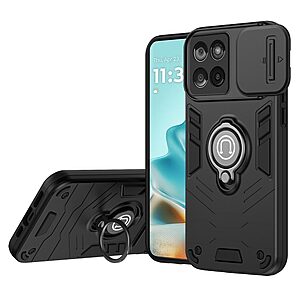 Θήκη Motorola Edge 60 Fusion 5G - OEM - Σκληρή Πλάτη PC+TPU - Μαύρο - Stand