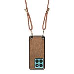 Θήκη Motorola Edge 60 Fusion 5G - OEM - Πλάτη από Συνθετικό Δέρμα (PU) με TPU - Καφέ - Λουράκι - Εικόνα 3