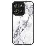 Θήκη Motorola Moto G15 4G - OEM - Σκληρή Πλάτη PC + Tempered Glass - Λευκό