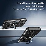 Θήκη Motorola Moto G15 4G - OEM - Σκληρή Πλάτη PC+TPU - Μαύρο - Stand - Εικόνα 3