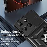 Θήκη Motorola Moto G15 4G - OEM - Σκληρή Πλάτη PC+TPU - Μαύρο - Stand - Εικόνα 6