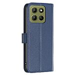 Θήκη Motorola Moto G15 4G - BINFEN COLOR BF17 - Flip Πορτοφόλι από Συνθετικό Δέρμα (PU) με TPU - Μπλε - Wallet/Stand - Εικόνα 6